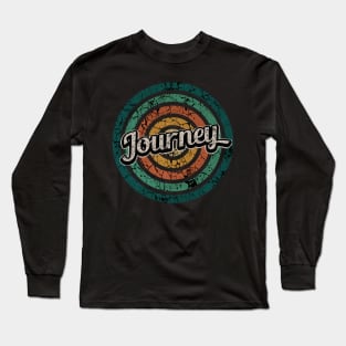 Journey // Retro Circle Crack Vintage Long Sleeve T-Shirt